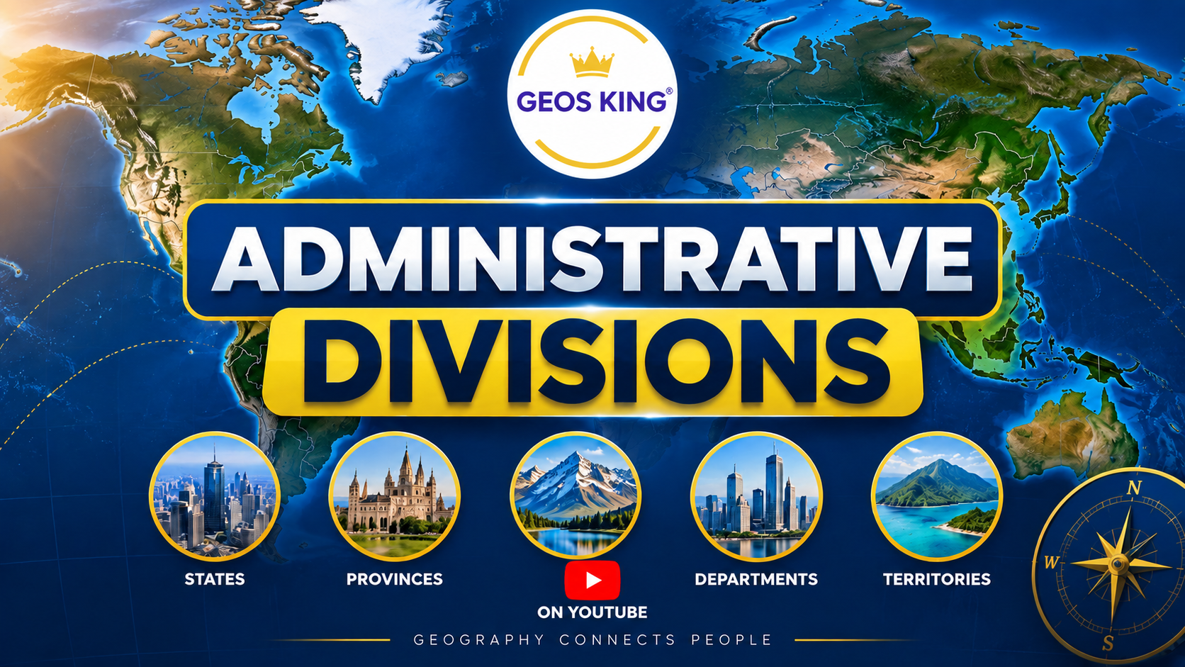 Brazil flag — example country for administrative divisions